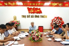 Xã Ứng Thiên tháo gỡ khó khăn, đẩy nhanh tiến độ Cụm công nghiệp Xà Cầu, Cầu Bầu - Giai đoạn 2