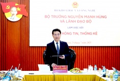 Bộ trưởng Nguyễn Mạnh Hùng kỳ vọng Cục Thông tin, Thống kê trở thành đơn vị tư vấn chính sách, tham mưu chiến lược
