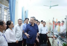 Tổng Bí thư Tô Lâm kiểm tra vận hành hoạt động hệ thống chính trị xã Si Pa Phìn (tỉnh Điện Biên)