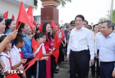 Chủ tịch nước Lương Cường dự sinh hoạt chi bộ thôn tại Quảng Ninh
