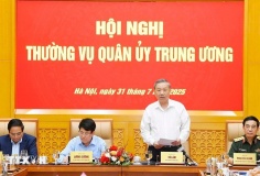Tổng Bí thư Tô Lâm chủ trì Hội nghị Thường vụ Quân ủy Trung ương