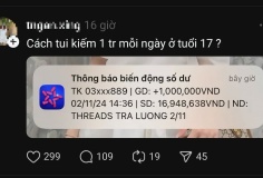 Dân tình liên tục khoe được mạng xã hội Threads trả lương đến vài chục triệu đồng: Có thật không?