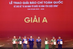 Lễ trao Giải báo chí toàn quốc với chủ đề “Vì an ninh Tổ quốc và bình yên cuộc sống” giai đoạn 2023 - 2025