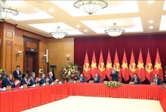 Tổng Bí thư Tô Lâm tiếp trưởng đoàn chính đảng các nước