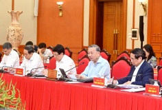 Tổng Bí thư Tô Lâm chủ trì cuộc làm việc của Bộ Chính trị với Ban Thường vụ Đảng ủy Công an Trung ương