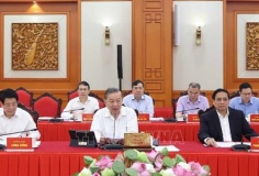 Bộ Chính trị làm việc với Ban Thường vụ Đảng ủy Quốc hội
