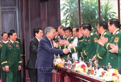 Tổng Bí thư và Chủ tịch nước dự phiên bế mạc Đại hội đại biểu Đảng bộ Quân đội lần thứ XII