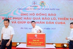 EVNNPT quyên góp ủng hộ đồng bào khắc phục hậu quả bão lũ, thiên tai