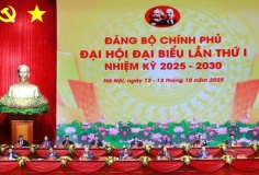 TRỰC TIẾP: Khai mạc Đại hội đại biểu Đảng bộ Chính phủ lần thứ I