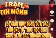 Bộ Giáo dục và Đào tạo bác tin đồn “đóng cửa trường ngoài công lập”