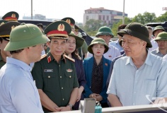 Tổng Bí thư Tô Lâm thăm, động viên nhân dân vùng lũ tại Thái Nguyên