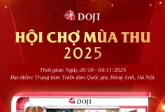 Tinh hoa trang sức DOJI sẽ tỏa sáng tại Hội chợ mua Thu 2025