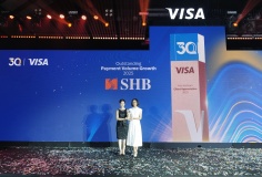 SHB lần thứ hai được VISA vinh danh “Ngôi sao tăng trưởng thẻ năm 2025” 