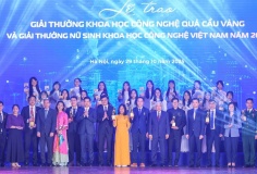 Trao Giải thưởng Quả Cầu Vàng và vinh danh 20 nữ sinh Khoa học công nghệ Việt Nam năm 2025