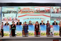 Phó Thủ tướng Phạm Thị Thanh Trà dự lễ khởi công 4 trường nội trú biên giới Lào Cai, tặng quà học sinh khó khăn