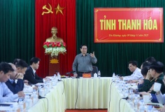 Thủ tướng Phạm Minh Chính làm việc với Thường trực Tỉnh uỷ Thanh Hóa
