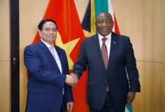 Thủ tướng Phạm Minh Chính và Tổng thống Nam Phi tuyên bố nâng cấp quan hệ song phương lên Đối tác Chiến lược