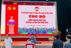 Xã Ứng Thiên đồng lòng hưởng ứng Lời kêu gọi của Chủ tịch Ủy ban Trung ương MTTQ Việt Nam