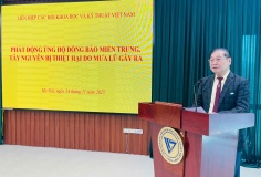 Đoàn Chủ tịch Liên hiệp Hội Việt Nam phát động ủng hộ đồng bào miền Trung, Tây Nguyên chịu thiệt hại do mưa lũ