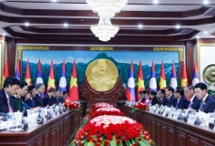 Tổng Bí thư Tô Lâm chứng kiến trao các văn kiện hợp tác Việt Nam - Lào