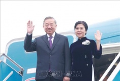 Tổng Bí thư Tô Lâm và Phu nhân lên đường thăm cấp Nhà nước tới Lào