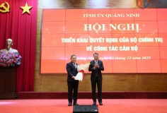 Đồng chí Quản Minh Cường giữ chức vụ Bí thư Tỉnh ủy Quảng Ninh