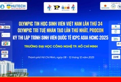 Hơn 800 sinh viên CNTT - AI hội tụ tại TP.HCM tranh tài mùa giải OLP, OlpAI, Procon và ICPC Asia Ho Chi Minh City 2025