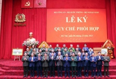 Ký Quy chế phối hợp giữa Bộ Công an, Bộ Quốc phòng và Bộ Ngoại giao