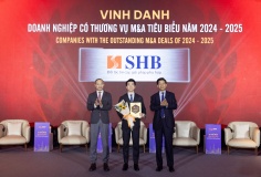 SHB được vinh danh “Doanh nghiệp có thương vụ M&A tiêu biểu năm 2024-2025”