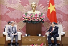 Chủ tịch Quốc hội Trần Thanh Mẫn tiếp Bộ trưởng Ngoại giao Lào