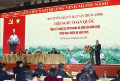 Tổng Bí thư Tô Lâm: Xây dựng đội ngũ cán bộ tuyên giáo và dân vận 'chuyên tâm, thạo việc'