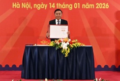 Phát hành đặc biệt bộ tem bưu chính chào mừng Đại hội XIV của Đảng