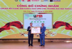 Đại học đầu tiên ở ĐBSCL đạt 5 sao UPM và 4 sao QS Stars
