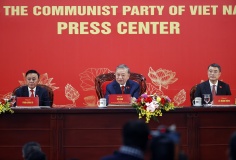 Tổng Bí thư Tô Lâm chủ trì Họp báo quốc tế thông báo kết quả Đại hội XIV của Đảng