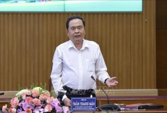 Chủ tịch Quốc hội Trần Thanh Mẫn làm việc với Ủy ban Bầu cử tỉnh Đồng Tháp