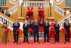 Tổng Bí thư Tô Lâm, Chủ tịch nước Lương Cường dự khánh thành công trình Trụ sở làm việc Cơ quan Chủ tịch nước