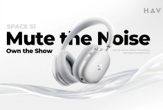 HAVIT Space S1 – Tai nghe không dây mang đến ANC thích ứng và âm thanh không gian tự nhiên