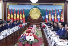 Tổng Bí thư Tô Lâm hội đàm với lãnh đạo Lào: Thống nhất trọng tâm hợp tác chiến lược