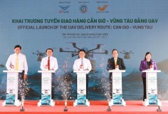 Thành phố đầu tiên ở ASEAN giao hàng vượt biển bằng UAV