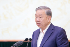 Tổng Bí thư Tô Lâm dự Hội nghị tiếp xúc giữa cử tri với người ứng cử đại biểu Quốc hội khóa XVI tại Hà Nội