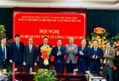 Giáo sư, Viện sĩ Châu Văn Minh làm Bí thư Đảng ủy Liên hiệp Hội Việt Nam