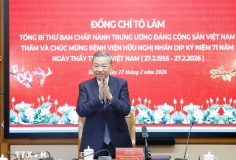 Phát biểu của Tổng Bí thư Tô Lâm nhân dịp thăm, chúc mừng Bệnh viện Hữu Nghị