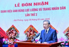 Phát biểu của Tổng Bí thư Tô Lâm tại Lễ đón nhận danh hiệu Anh hùng LLVTND của Quân chủng Hải quân