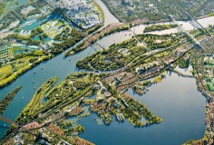 Tạm dừng cấp phép xây dựng trong ranh giới dự án Trục đại lộ cảnh quan sông Hồng