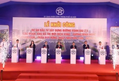 Hà Nội khởi công xây dựng 2,26km đường Vành đai 2,5