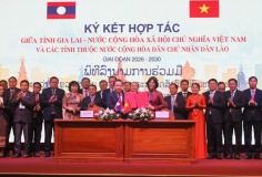 Gia Lai ký kết biên bản ghi nhớ hợp tác với 4 tỉnh của Lào