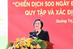 Phó Thủ tướng Phạm Thị Thanh Trà phát động Chiến dịch 500 ngày đêm tìm kiếm, quy tập và xác định danh tính hài cốt liệt sĩ