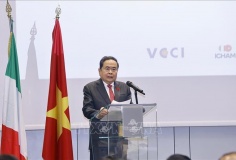 Chủ tịch Quốc hội Trần Thanh Mẫn dự Tọa đàm chính sách thúc đẩy hợp tác Việt Nam - Italy