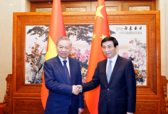 Tổng Bí thư, Chủ tịch nước Tô Lâm hội kiến Chủ tịch Chính hiệp toàn quốc Trung Quốc Vương Hộ Ninh