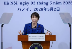 Thủ tướng Nhật Bản phát biểu chính sách tại Đại học Quốc gia Hà Nội